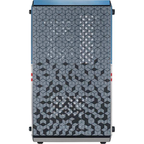 NFL Tennessee Titans White Striped Cooler Master MasterBox Q300L Mini Tower Skin