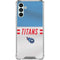 NFL Tennessee Titans White Striped Galaxy A13 5G Clear Case