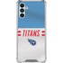 NFL Tennessee Titans White Striped Galaxy A13 5G Clear Case