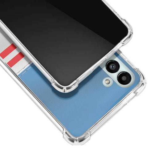 NFL Tennessee Titans White Striped Galaxy A13 5G Clear Case