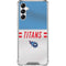 NFL Tennessee Titans White Striped Galaxy A14 5G Clear Case