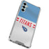 NFL Tennessee Titans White Striped Galaxy A15 5G Clear Case