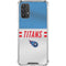 NFL Tennessee Titans White Striped Galaxy A32 5G Clear Case