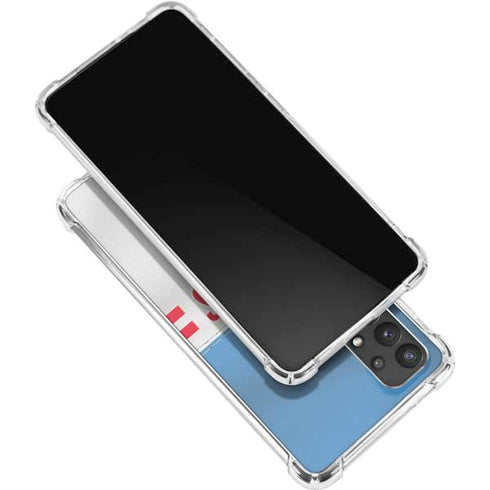 NFL Tennessee Titans White Striped Galaxy A32 5G Clear Case