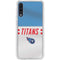 NFL Tennessee Titans White Striped Galaxy A50 Clear Case
