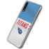 NFL Tennessee Titans White Striped Galaxy A50 Clear Case