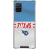 NFL Tennessee Titans White Striped Galaxy A51 5G Clear Case