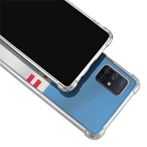 NFL Tennessee Titans White Striped Galaxy A51 5G Clear Case