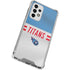 NFL Tennessee Titans White Striped Galaxy A53 5G Clear Case