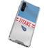 NFL Tennessee Titans White Striped Galaxy A54 5G Clear Case