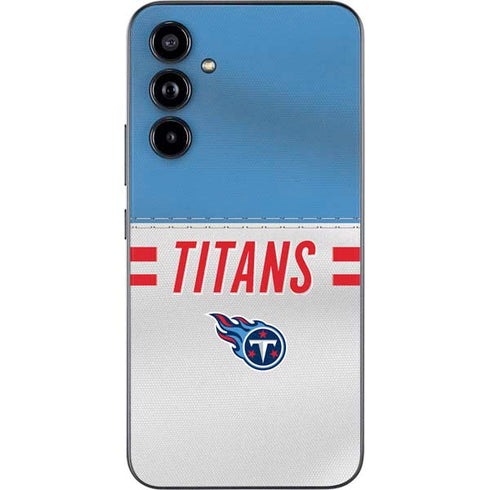 NFL Tennessee Titans White Striped Galaxy A54 5G Skin