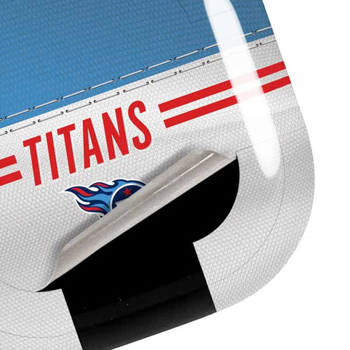 NFL Tennessee Titans White Striped Galaxy Buds Pro Skin
