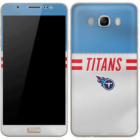 NFL Tennessee Titans White Striped Galaxy J7 Skin