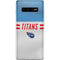 NFL Tennessee Titans White Striped Galaxy S10 Plus Skin