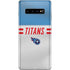 NFL Tennessee Titans White Striped Galaxy S10 Plus Skin
