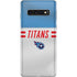NFL Tennessee Titans White Striped Galaxy S10 Skin