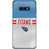 NFL Tennessee Titans White Striped Galaxy S10e Skin