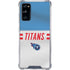 NFL Tennessee Titans White Striped Galaxy S20 FE Clear Case