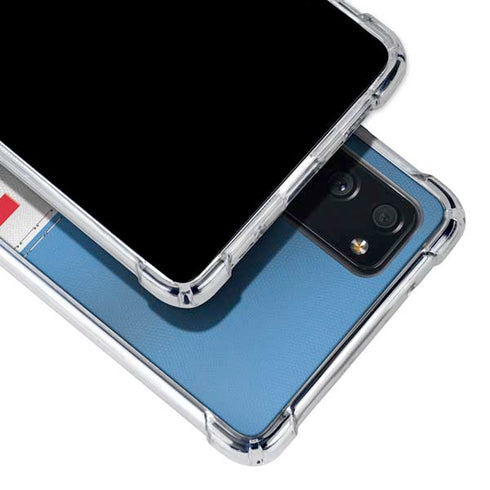 NFL Tennessee Titans White Striped Galaxy S20 FE Clear Case