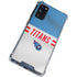 NFL Tennessee Titans White Striped Galaxy S20 FE Clear Case