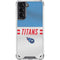 NFL Tennessee Titans White Striped Galaxy S21 5G Clear Case