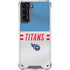 NFL Tennessee Titans White Striped Galaxy S21 5G Clear Case