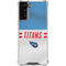 NFL Tennessee Titans White Striped Galaxy S21 FE Clear Case