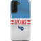 NFL Tennessee Titans White Striped Galaxy S21 Plus 5G Pro Case