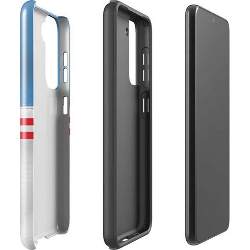 NFL Tennessee Titans White Striped Galaxy S21 Plus 5G Pro Case