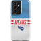 NFL Tennessee Titans White Striped Galaxy S21 Ultra 5G Pro Case