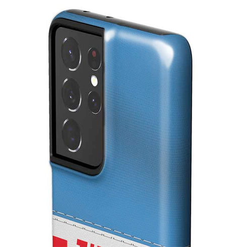 NFL Tennessee Titans White Striped Galaxy S21 Ultra 5G Pro Case