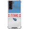 NFL Tennessee Titans White Striped Galaxy S22 Clear Case