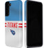 NFL Tennessee Titans White Striped Galaxy S22 Plus Pro Case