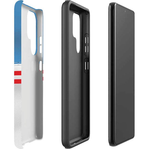 NFL Tennessee Titans White Striped Galaxy S22 Ultra Pro Case