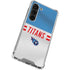 NFL Tennessee Titans White Striped Galaxy S23 Clear Case