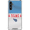 NFL Tennessee Titans White Striped Galaxy S23 FE Clear Case