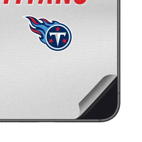 NFL Tennessee Titans White Striped Galaxy S23 FE Skin