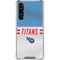 NFL Tennessee Titans White Striped Galaxy S23 Plus Clear Case