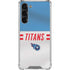 NFL Tennessee Titans White Striped Galaxy S23 Plus Clear Case