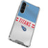 NFL Tennessee Titans White Striped Galaxy S23 Plus Clear Case