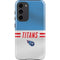 NFL Tennessee Titans White Striped Galaxy S23 Plus Pro Case
