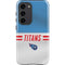 NFL Tennessee Titans White Striped Galaxy S23 Pro Case