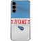 NFL Tennessee Titans White Striped Galaxy S24 Plus Clear Case