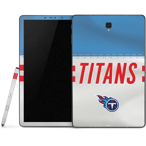 NFL Tennessee Titans White Striped Samsung Galaxy Tab Skin