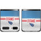 NFL Tennessee Titans White Striped Galaxy Z Flip Skin