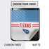 NFL Tennessee Titans White Striped Galaxy Z Flip Skin
