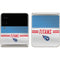 NFL Tennessee Titans White Striped Galaxy Z Flip3 5G Skin