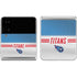 NFL Tennessee Titans White Striped Galaxy Z Flip4 5G Skin