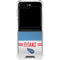 NFL Tennessee Titans White Striped Galaxy Z Flip5 5G Clear Case