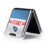 NFL Tennessee Titans White Striped Galaxy Z Flip5 5G Clear Case